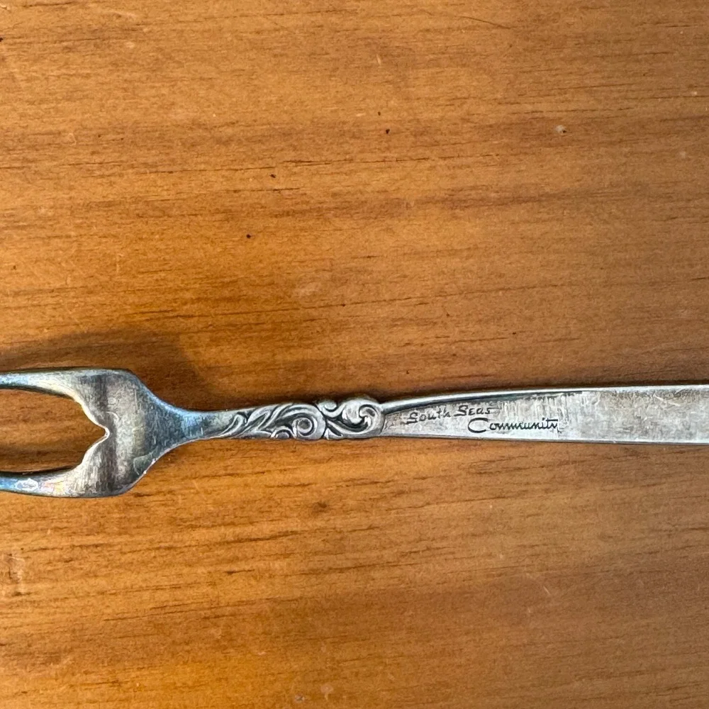 Oneida Community South Seas Silverplate Lemon Fork Vintage 1955 Mid Century